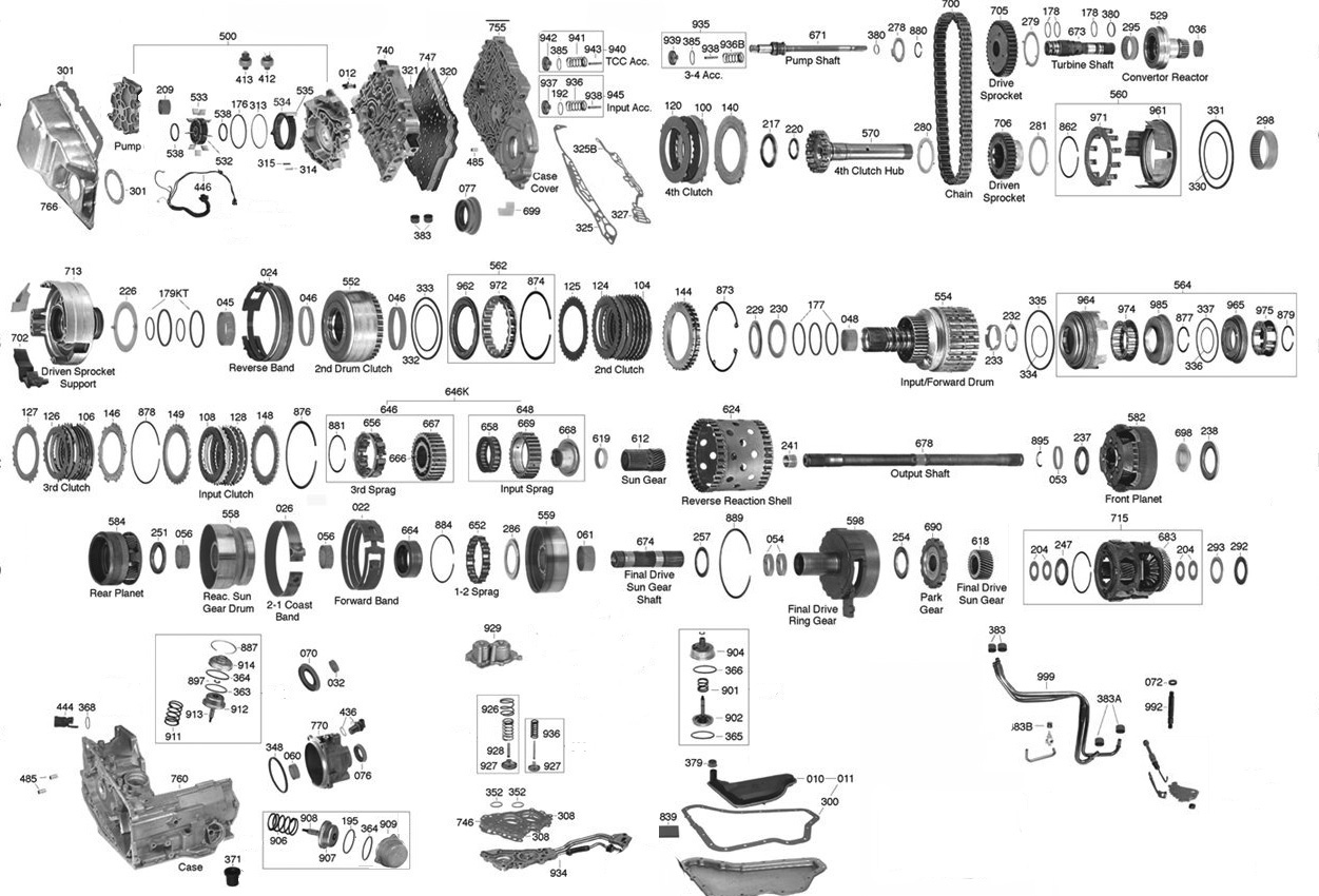 Trans Parts Online 4t60e 4t60e Transmission Parts