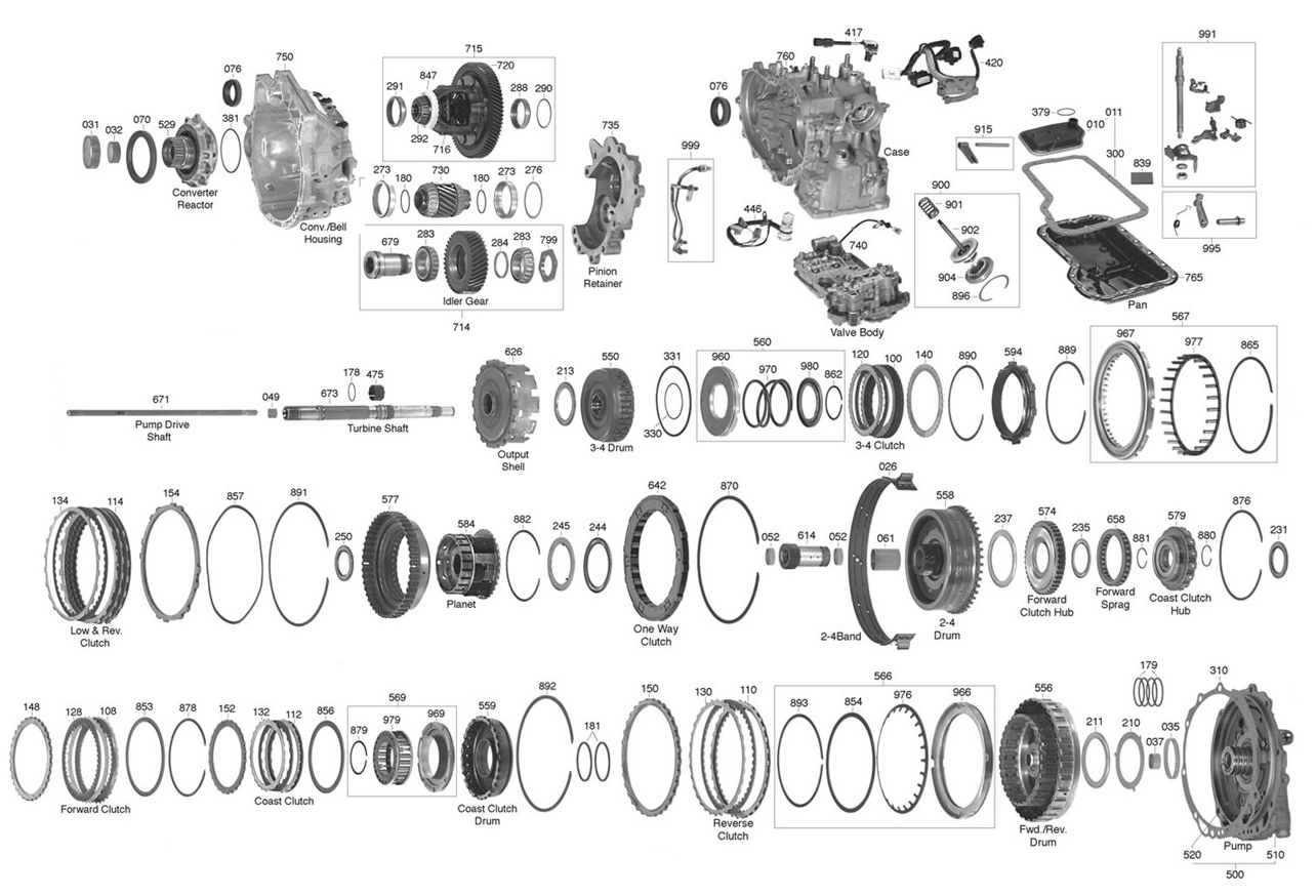 F4eat Transmission Parts Diagram Trans Parts Online