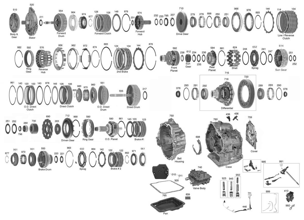 Trans Parts Online U150 U150 Transmission Parts